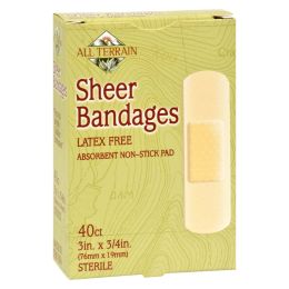 All Terrain - Bandages - Sheer - 3/4 in x 3 in - 40 ct - 0620369