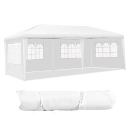 Outdoor Activities Waterproof And Sun-Proof 10 x 20 Feet Canopy Tent  - White #1 - Canopies & Gazebos