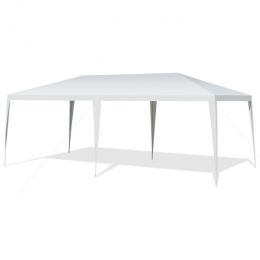 Outdoor Activities Waterproof And Sun-Proof 10 x 20 Feet Canopy Tent  - White - Canopies & Gazebos