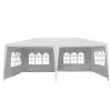 Outdoor Activities Wedding Large 10' x 20' Gazebo Canopy Party Tent - White - Canopies & Gazebos