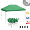 10X15ft EZ Pop Up Canopy Folding Gazebo/Green - As Picture