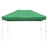 10X15ft EZ Pop Up Canopy Folding Gazebo/Green - As Picture