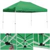 10X15ft EZ Pop Up Canopy Folding Gazebo/Green - As Picture