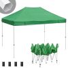 10X15ft EZ Pop Up Canopy Folding Gazebo/Green - As Picture