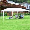 Outdoor Activities Waterproof And Sun-Proof 10 x 20 Feet Canopy Tent  - White #1 - Canopies & Gazebos