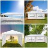 US Stock 3 x 6m Four Sides Waterproof Tent with Spiral Tubes White - 3M