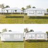 US Stock 3 x 6m Four Sides Waterproof Tent with Spiral Tubes White - 3M