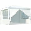 10 x 10 Feet Outdoor Side Walls Canopy Tent - White