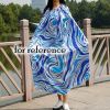 Blue Portable Changing Robe Changing Cloak Cover-Ups Instant Shelter Beach Cover Cloth for Pool Beach Camping - Default