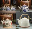 Elegant Japanese Porcelain Teapot Home Teapot-White - Default