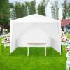 10 x 10 Feet Outdoor Side Walls Canopy Tent - White