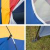 Bosonshop Outdoor 8 Person Camping Tent Easy Set Up Party Large Tent for Traveling Hiking With Portable Bag, Blue - Blue